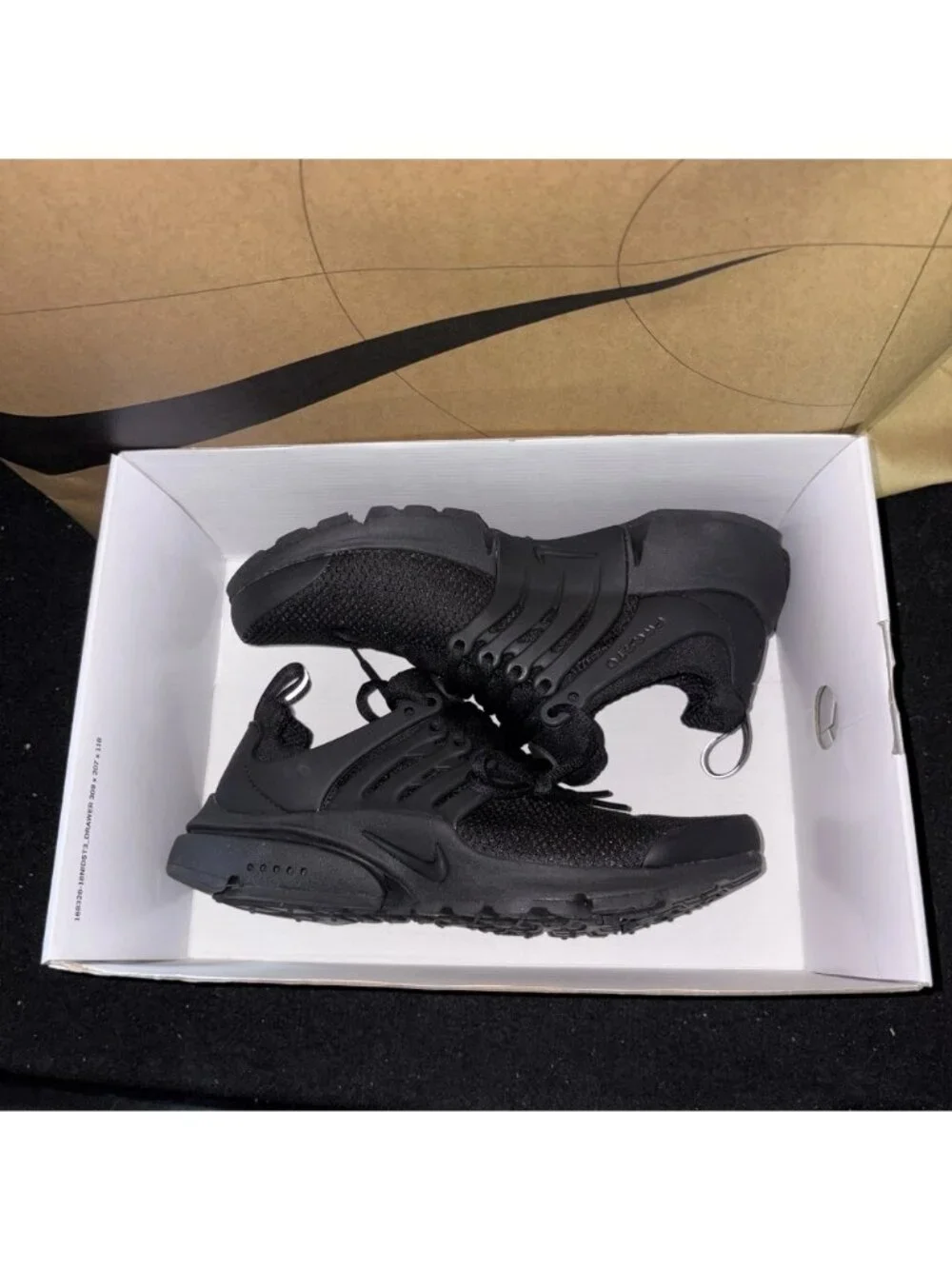 NEW Nike Air Presto Nike By You Triple Black 846440-998 Women’s Size 7